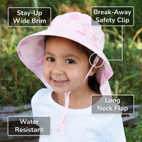 Jan & Jul Aqua Water Repellent Xplorer Hat - Pink Ice Cream