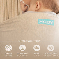 MOBY-Evolution Wrap Baby Carrier in Almond