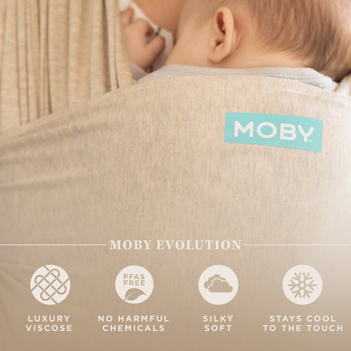 MOBY-Evolution Wrap Baby Carrier in Almond