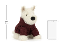 Jellycat -  Munro Scottie Dog Winter Jumper Outfit