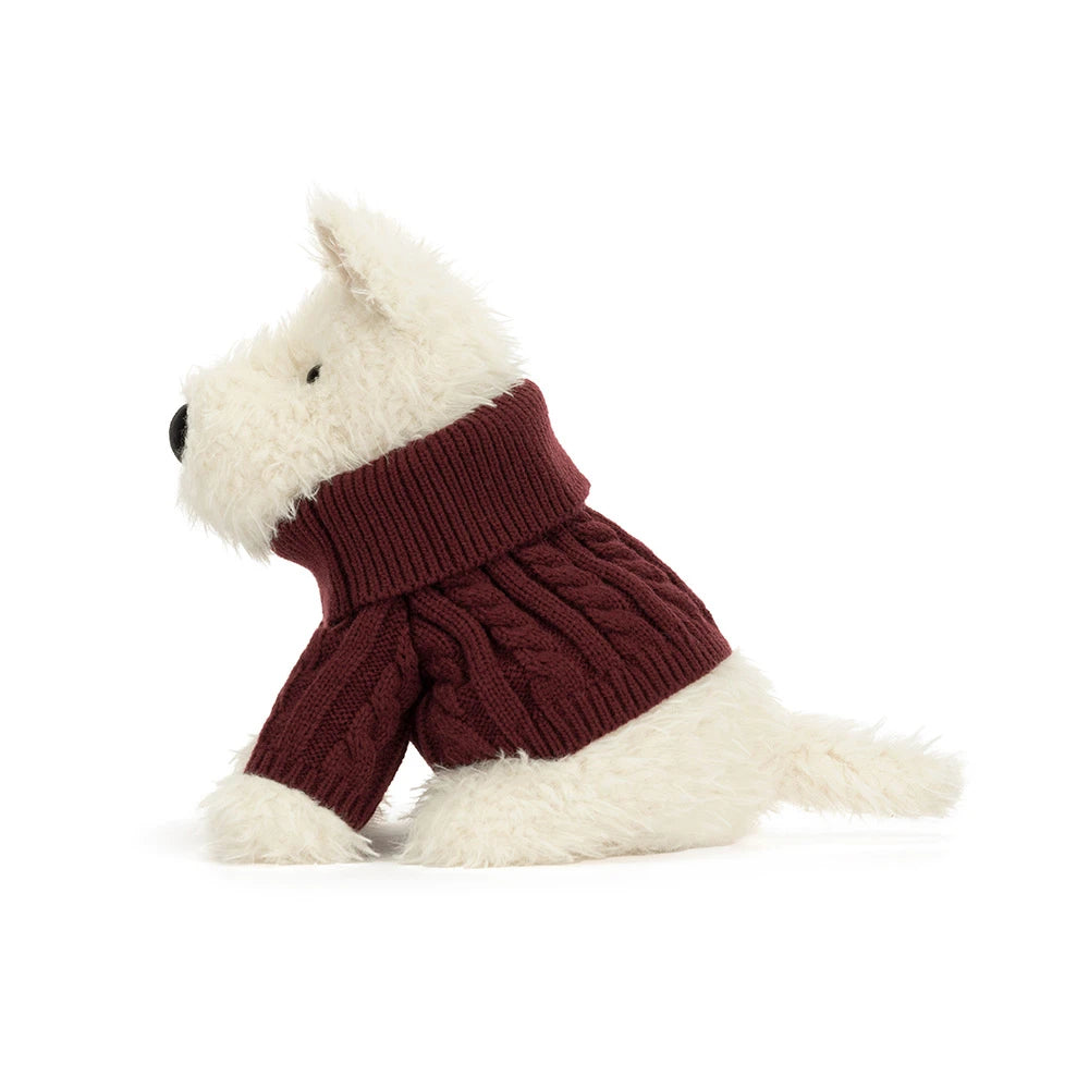 Jellycat -  Munro Scottie Dog Winter Jumper Outfit