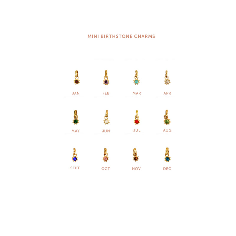 Sugar Blossom Mini Birthstone Charms