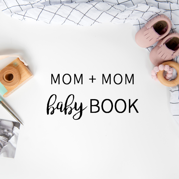 The Joyful Life Co - B&W Rainbow Mom + Mom Baby Book