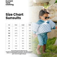 The "Reign" Sunsuit - Current Tyed