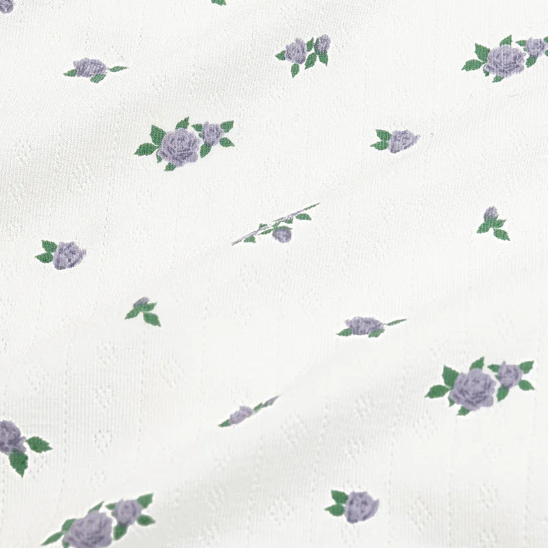 Kyte Baby - Pointelle Zippered Footie in Spray Rose