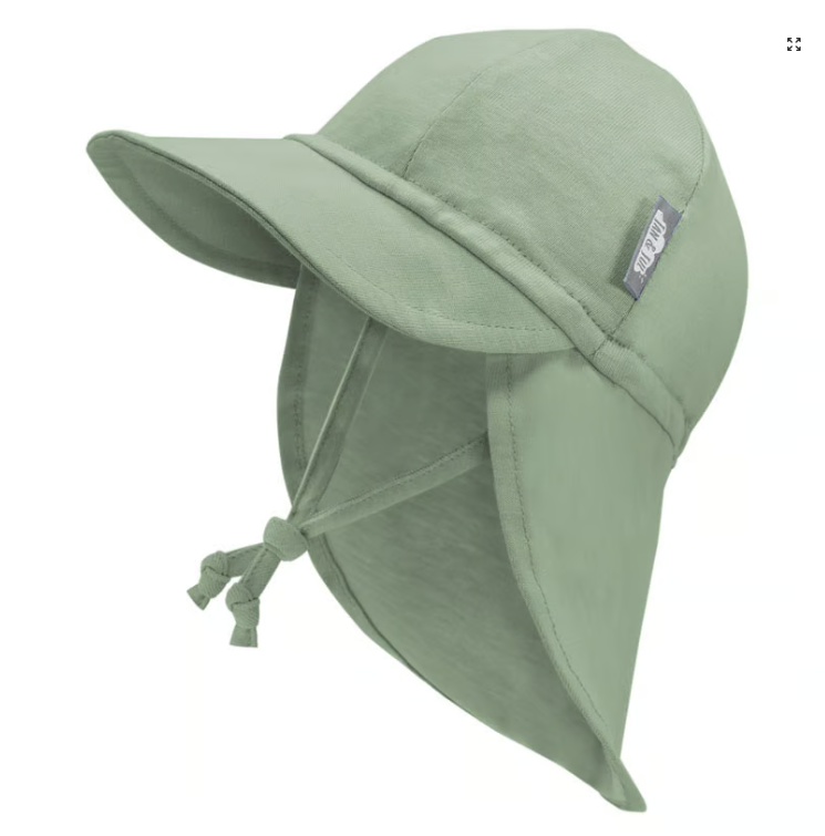 Jan & Jul Sun Soft Baby Cap- Juniper Green