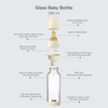 BIBS - Baby Glass Bottle Set 240ml Latex