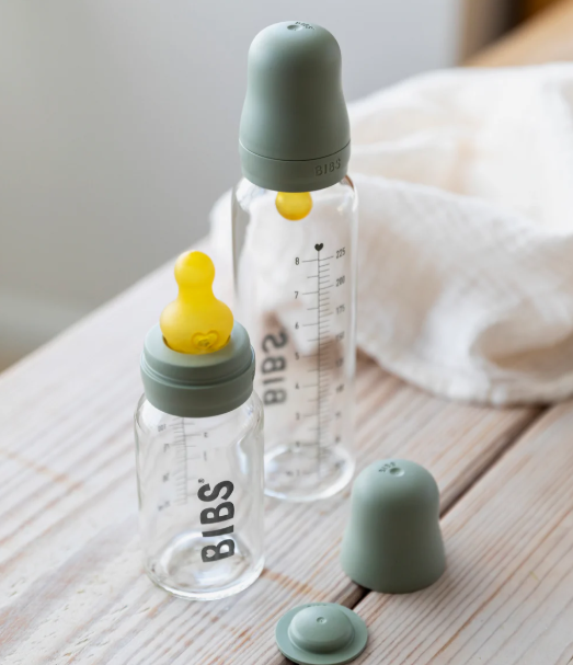 BIBS - BIBS Baby Glass Bottle Complete Set Latex 225ml