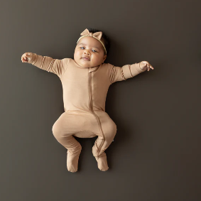 Kyte Baby - Zippered Footie in Latte