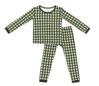 Kyte Baby - Long Sleeve Pajamas in Gingham Fir