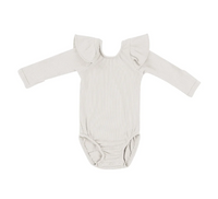 Kyte - Ribbed Long Sleeve Ruffle Leotard