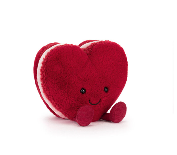 Jellycat - Amuseables - NEW Arlette Red Heart Macaron