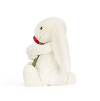 Jellycat - NEW Cream Bunny With Rose