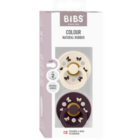 BIBS Pacifier -SIZE 2-  Bow Latex (2 Pack)