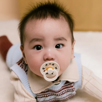 BIBS Pacifier -SIZE 2-  Bow Latex (2 Pack)