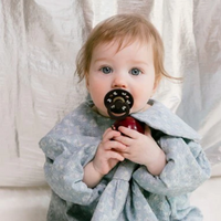 BIBS Pacifier -SIZE 2-  Bow Latex (2 Pack)