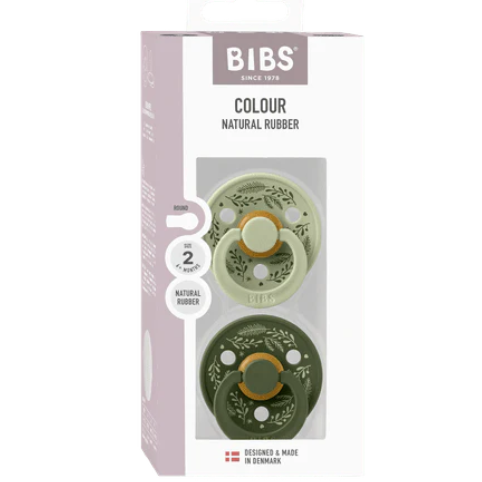 BIBS Pacifier -SIZE 2- NEW Leaf Colour Collection