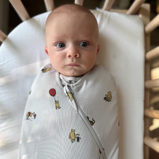 günamüna - Swaddle Sleep Sack Duvet Bamboo Pooh (1 TOG)