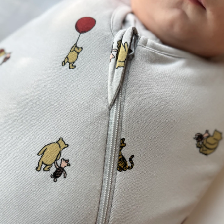 günamüna - Swaddle Sleep Sack Duvet Bamboo Pooh (1 TOG)