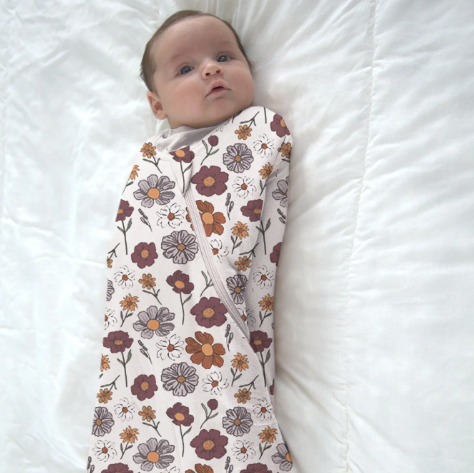 günamüna - Swaddle Sleep Sack Duvet Bamboo Bouquet (1 TOG)