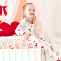 Kyte Baby - Long Sleeve Pajamas in Small Love Bow