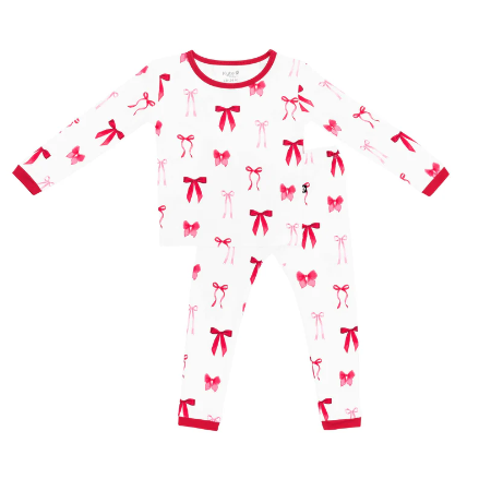 Kyte Baby - Long Sleeve Pajamas in Small Love Bow