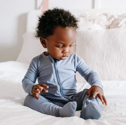 Kyte Baby - Zippered Footie in Slate