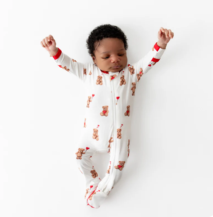Kyte Baby - Zippered Footie in Bear Hearts