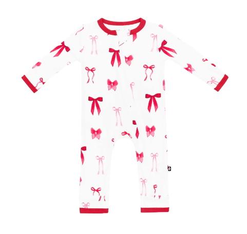 Kyte Baby- Zippered ROMPER - Small Love Bow