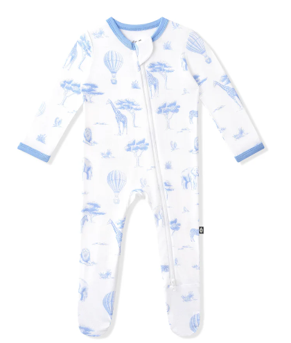 Kyte Baby - Zippered Footie- Toile Safari