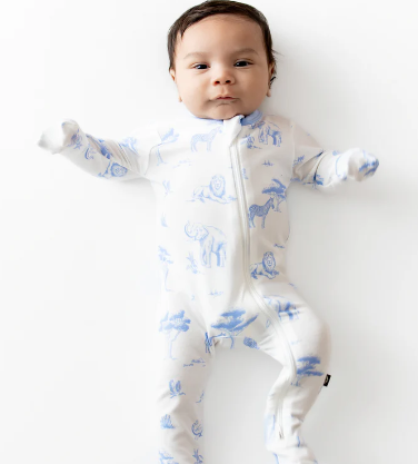 Kyte Baby - Zippered Footie- Toile Safari
