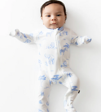 Kyte Baby - Zippered Footie- Toile Safari