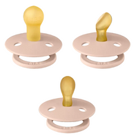 BIBS Size 1 Pacifier - Try it Collection 3 Pack- Blush