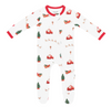 Kyte Baby - Zippered Footie in Santa Sleigh