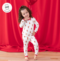 Kyte Baby - Long Sleeve Pajamas in Bear Hearts
