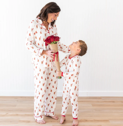 Kyte Baby - Long Sleeve Pajamas in Bear Hearts