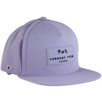 Purple Waterproof Snapback Hat- Current Tyed