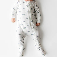 Kyte Baby - Pointelle Zippered Footie in Spray Rose