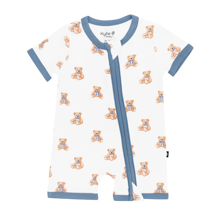 Kyte Baby - Zipper Shortalls- Teddy Bear