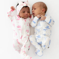 Kyte Baby - Zippered Footie- Toile Ballet