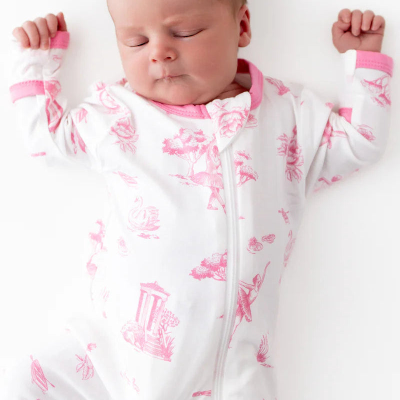 Kyte Baby - Zippered Footie- Toile Ballet