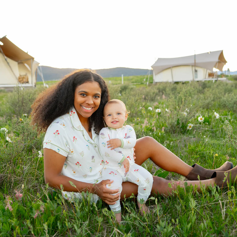 Kyte Baby - Zippered Romper in Wildflower