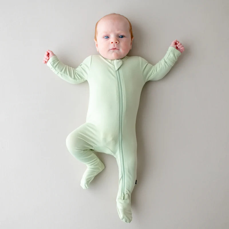 Kyte Baby - Zippered Footie in BASIL