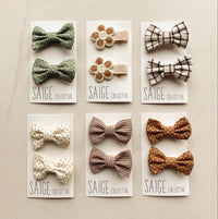 Autumn Harvest - mini baby/kid bows 