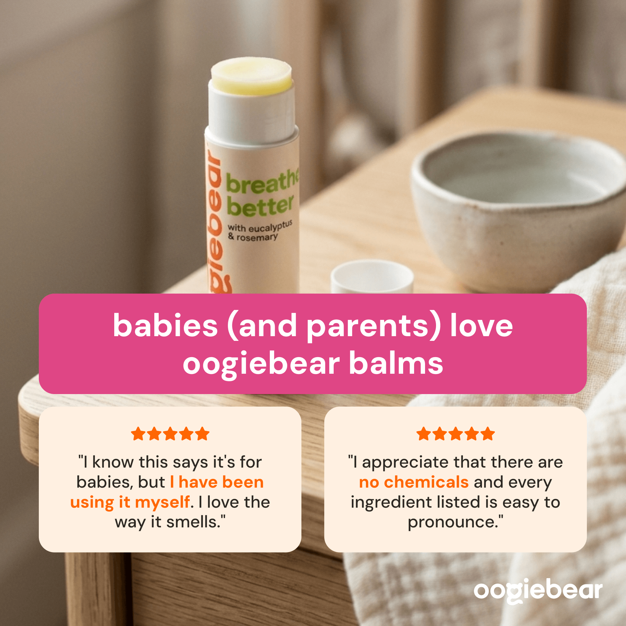 Oogiebear -  Organic Breathing Rub- Babies 3mts+