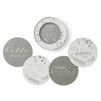 Snuggle Hunny-Wild Fern & Grey Reversible Milestone Cards