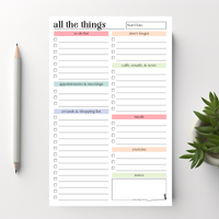 Daily and Weekly To-Do List: 50-Page Notepad