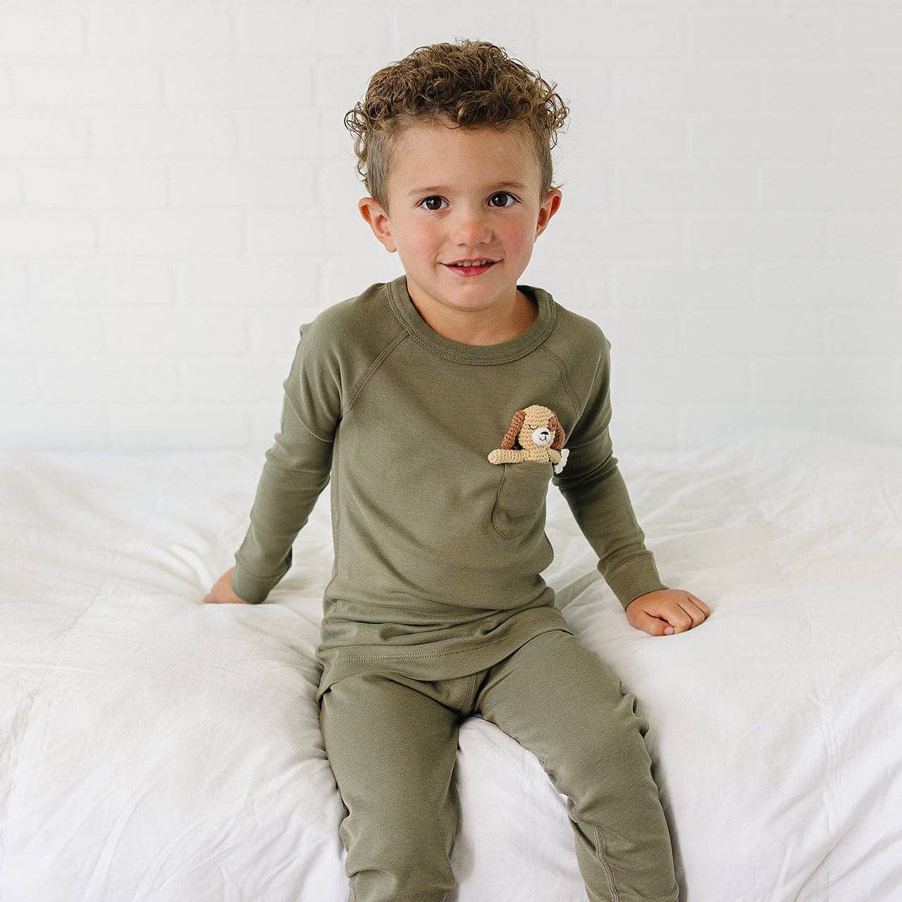 Our Little Treasures - Pajama Set in Olive