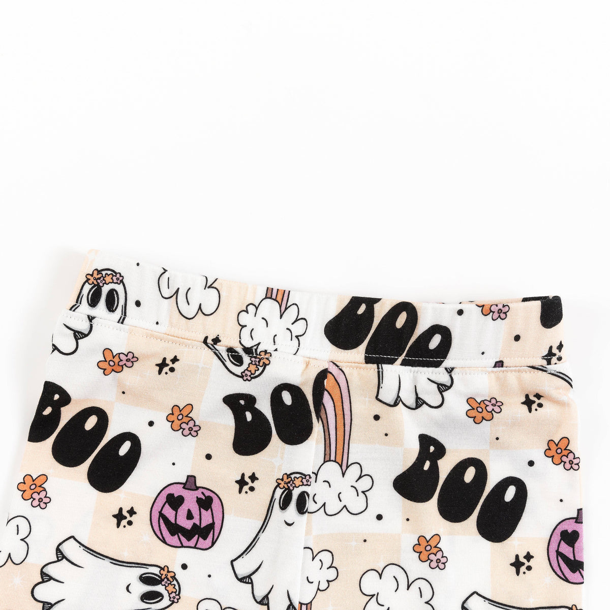 Fancy Prince- Pumpkin Ghost Rainbow Bamboo Long Sleeve Pajama Set