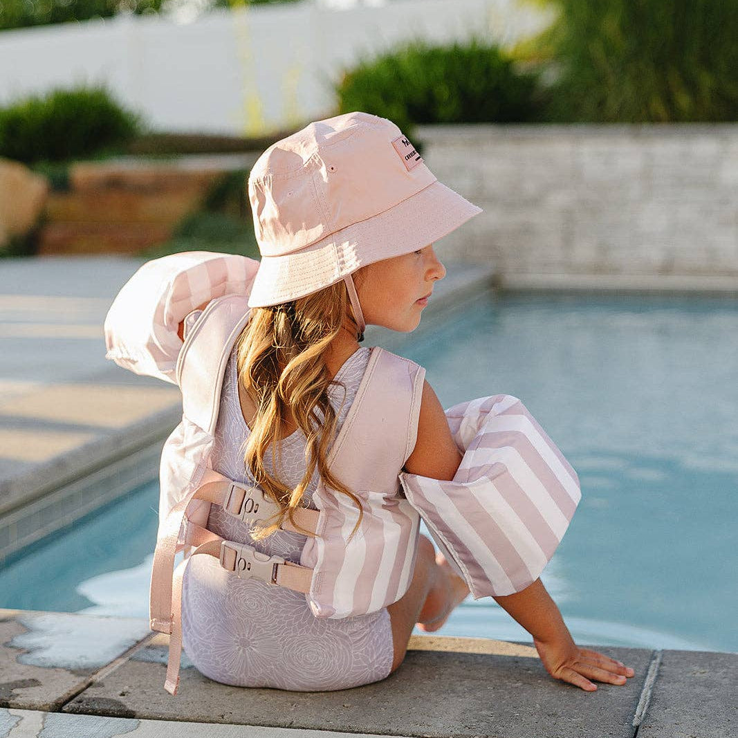Blush Waterproof Bucket Hat- Current Tyed